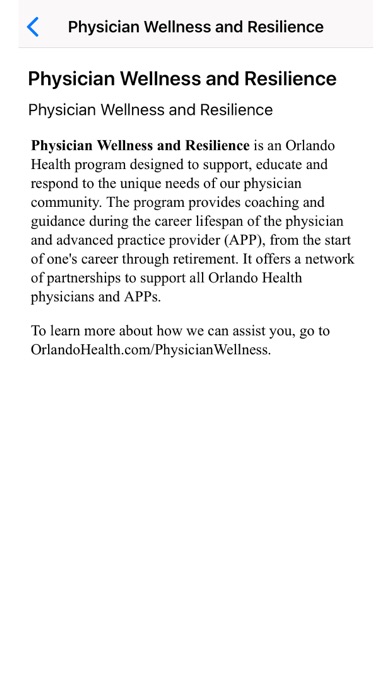 Orlando Health Mobile Screenshot