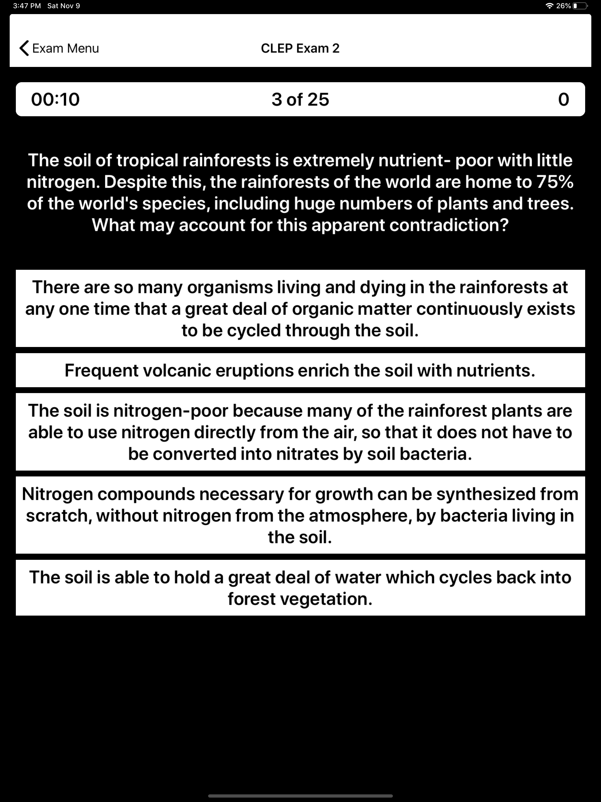 CLEP Biology Prep 2025-2026 screenshot 15