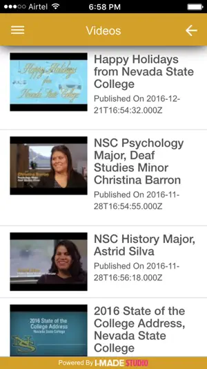Nevada State University screenshot 3