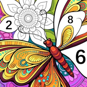 螢幕擷取畫面 (7) Tangle Color by Number Book