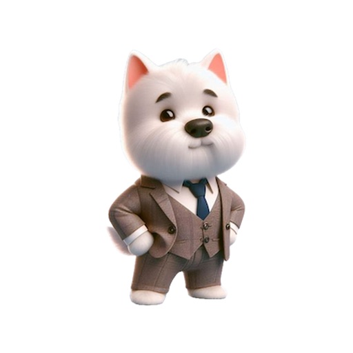 Well-Dressed Westie Stickers