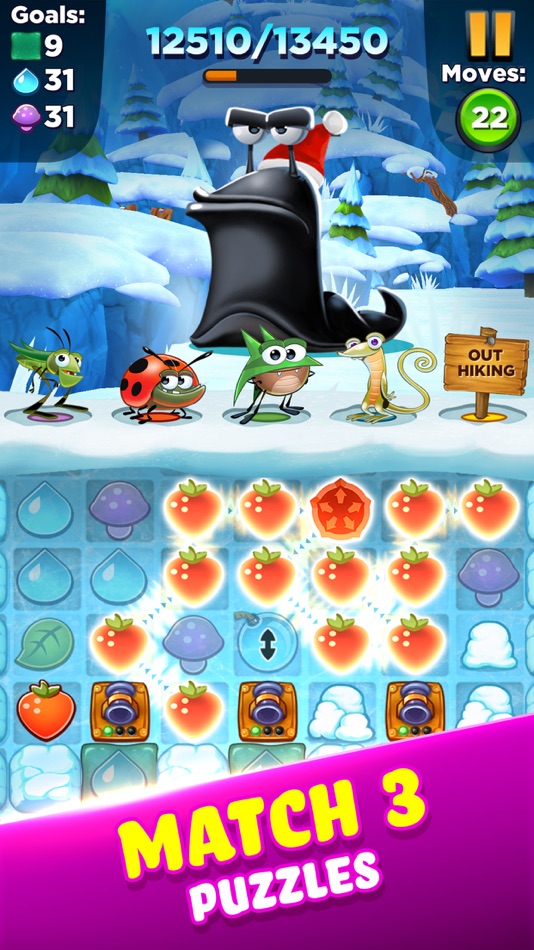 #1. Best Fiends - Match 3 Puzzles (iOS) 来自: Playtika LTD