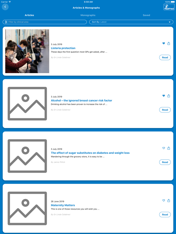 Healthed iPad screenshot 4