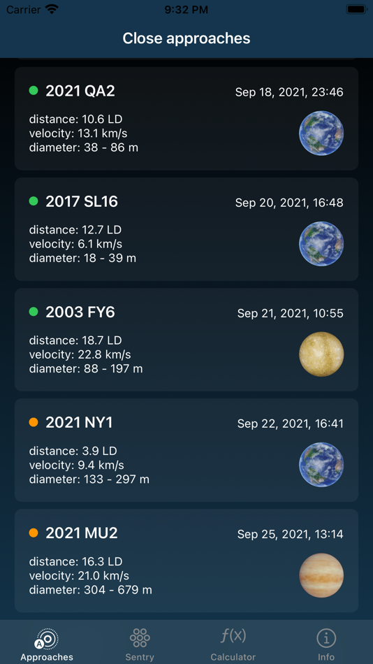 #1. Asteroid Close Approach (iOS) 由: Arpacore B.V.