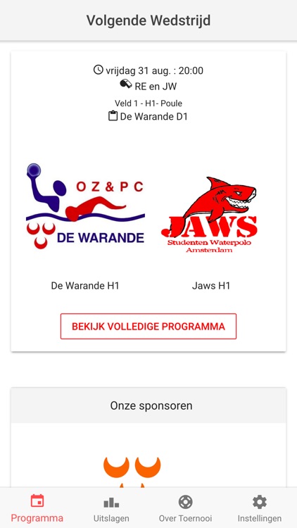 Warande Waterpolo Toernooi