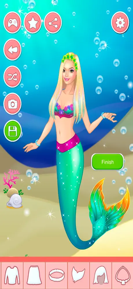 Mermaid Beauty Dress-Up Games