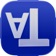 Inverted text app icon - Entertainment app for iPhone