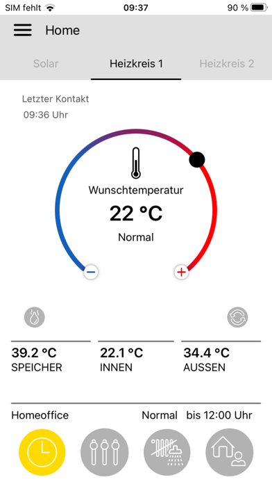 Screenshot #1 pour Paradigma Heizung