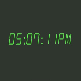 Nightstand - it's a clock