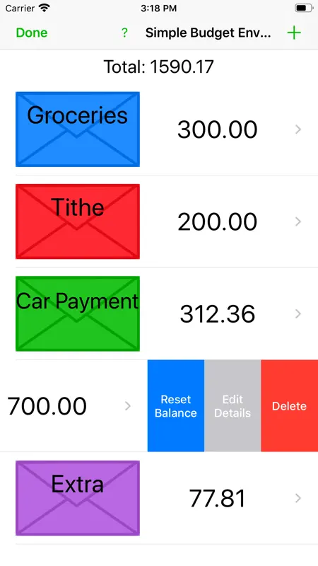 Simple Budget Envelopes screenshot 4 of 7