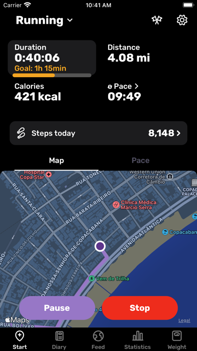 Running Tracker App - FITAPP Screenshot