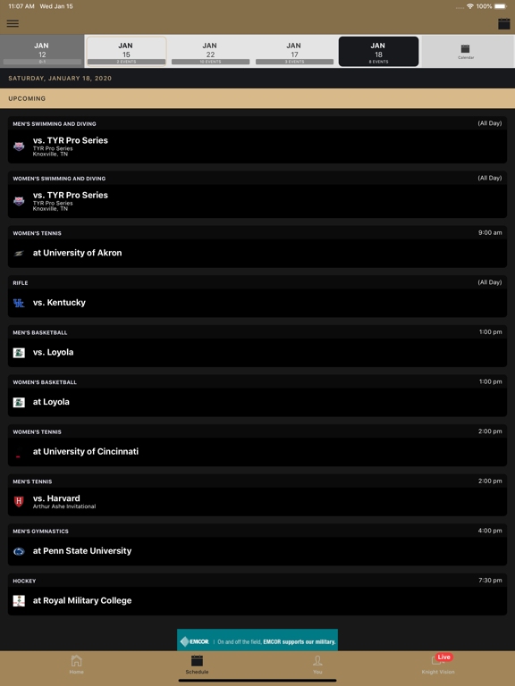 Army Athletics iPad screenshot 2 - Sports app