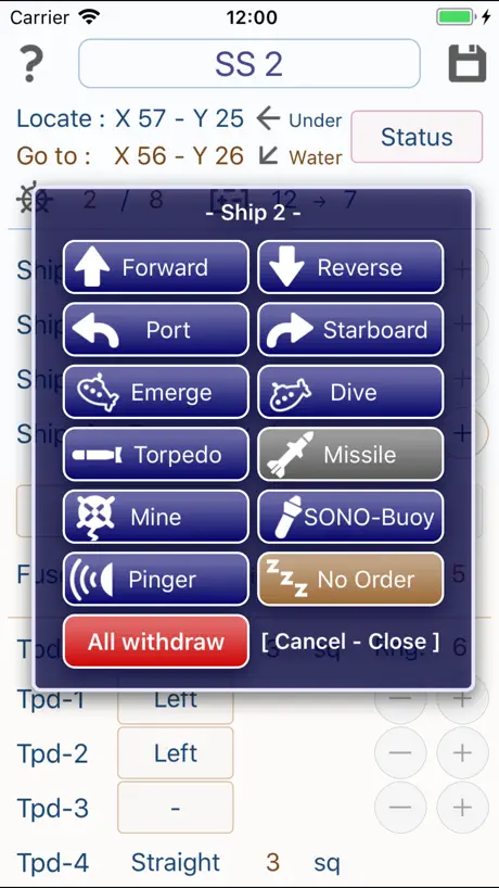Submarine naval battle