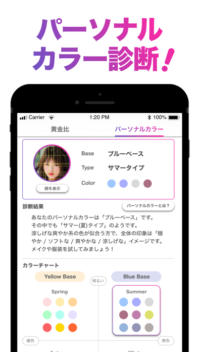 顔のバランスを点数で採点 顔診断アプリ「FaceScore」のおすすめ画像3