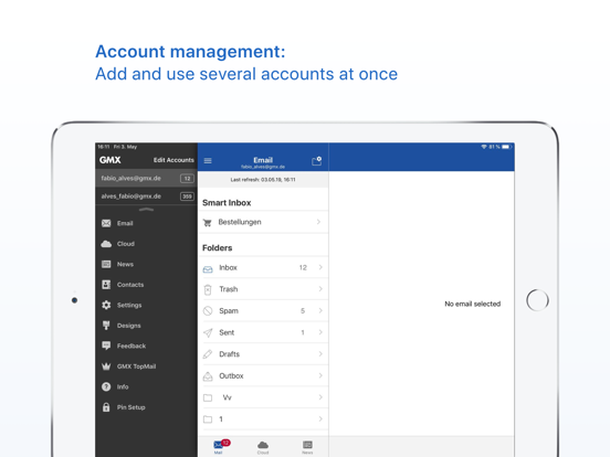 Screenshot #4 pour GMX - Mail & Cloud
