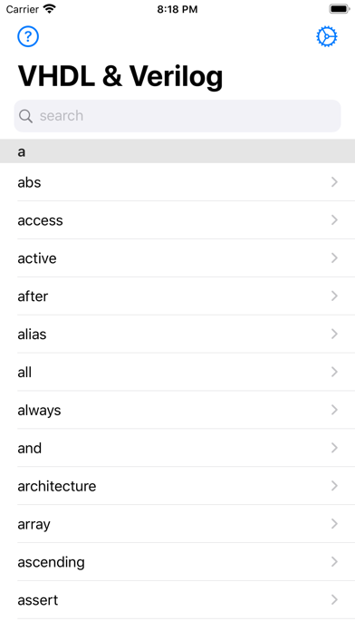 Screenshot #1 pour VHDL Ref