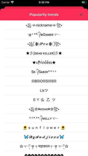 Fancy Text Symbols screenshot 2