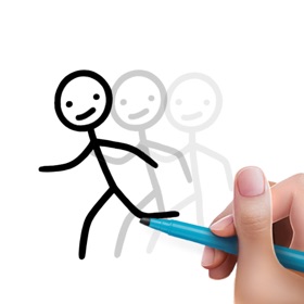 螢幕擷取畫面 (4) Stickman: draw animation