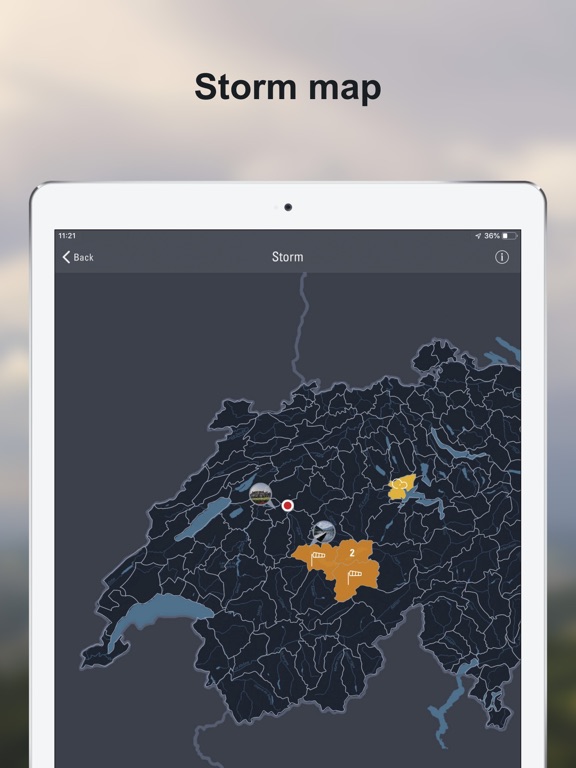 Weather Alarm: Switzerland iPad screenshot 6 - Weather app