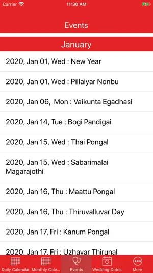 Tamil Dina Calendar screenshot 3