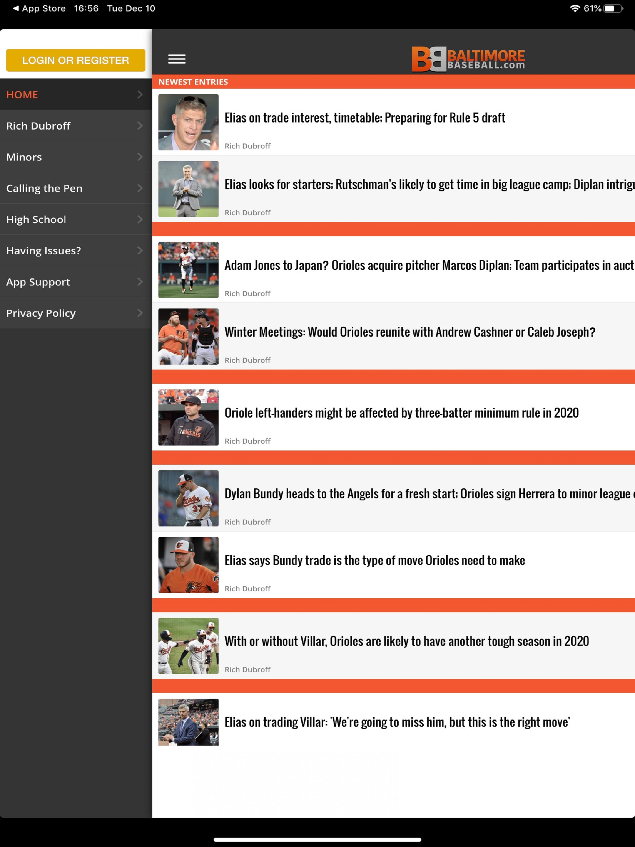 BaltimoreBaseball.com screenshot 4
