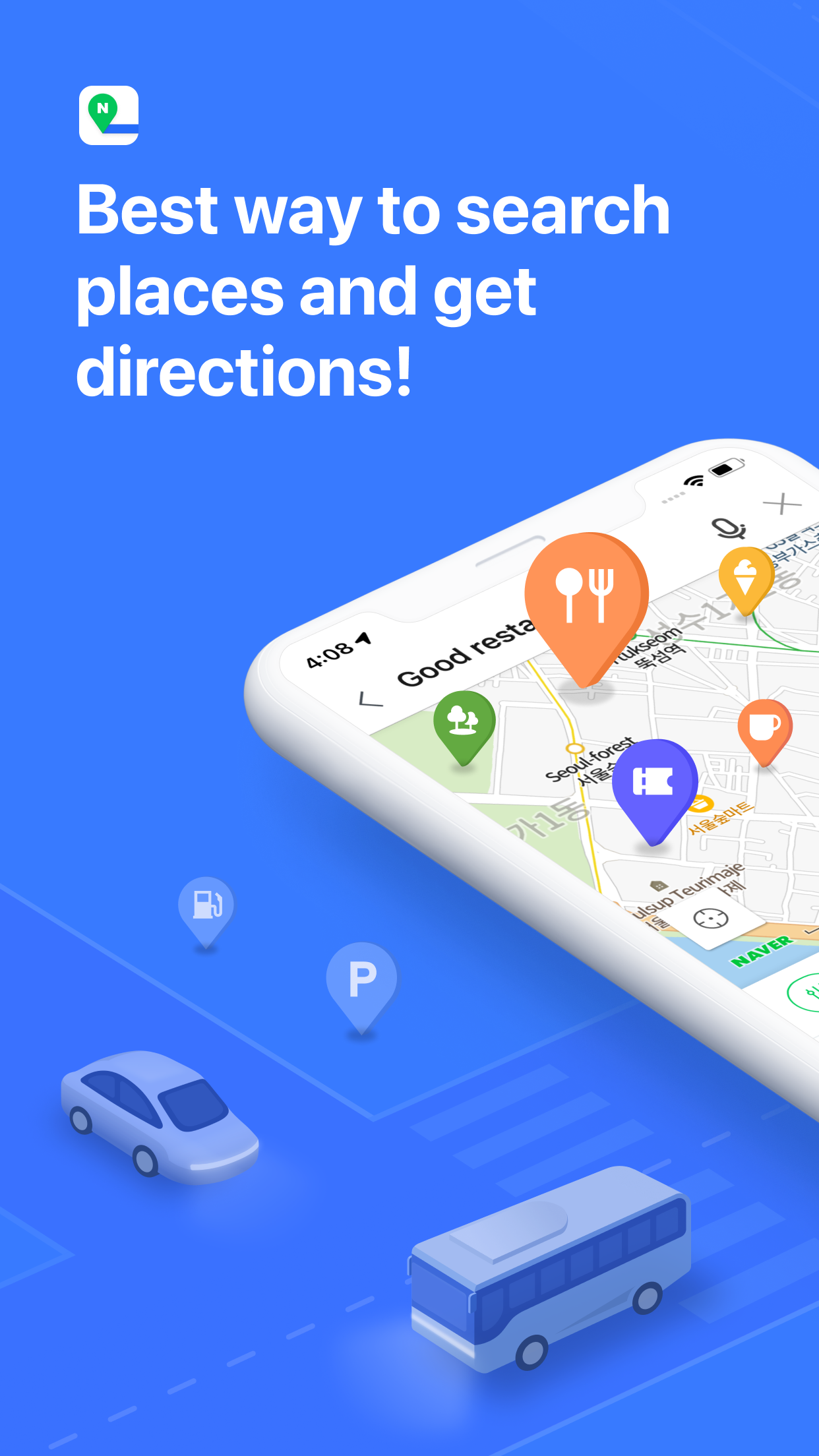 NAVER Map, Navigation screenshot 1