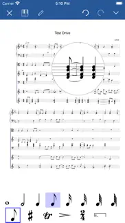 notation pad-sheet music score iphone screenshot 2