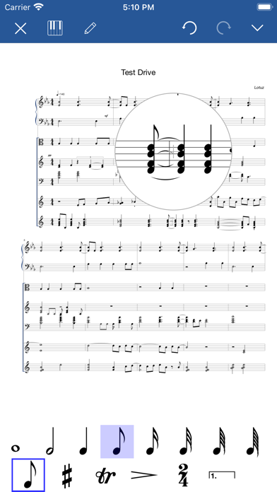 Notation Pad-Sheet Music Score Screenshot 2 - AppWisp.com Notation Pad-Sheet Music Score Screenshot 2 - AppWisp.com