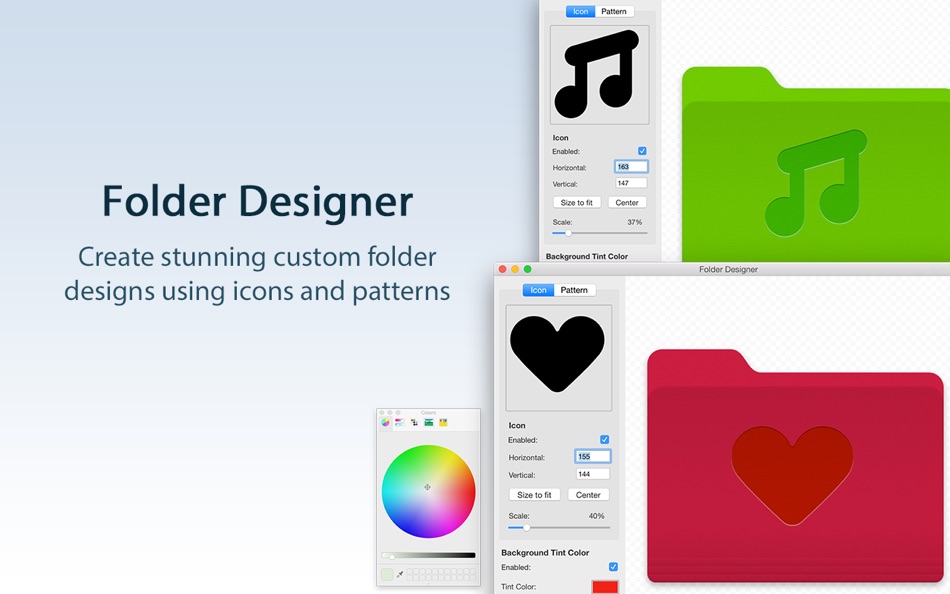 #1. Folder Designer: Custom Icons (macOS) Ved: FIPLAB Ltd