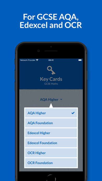 Key Cards GCSE Maths Screenshot