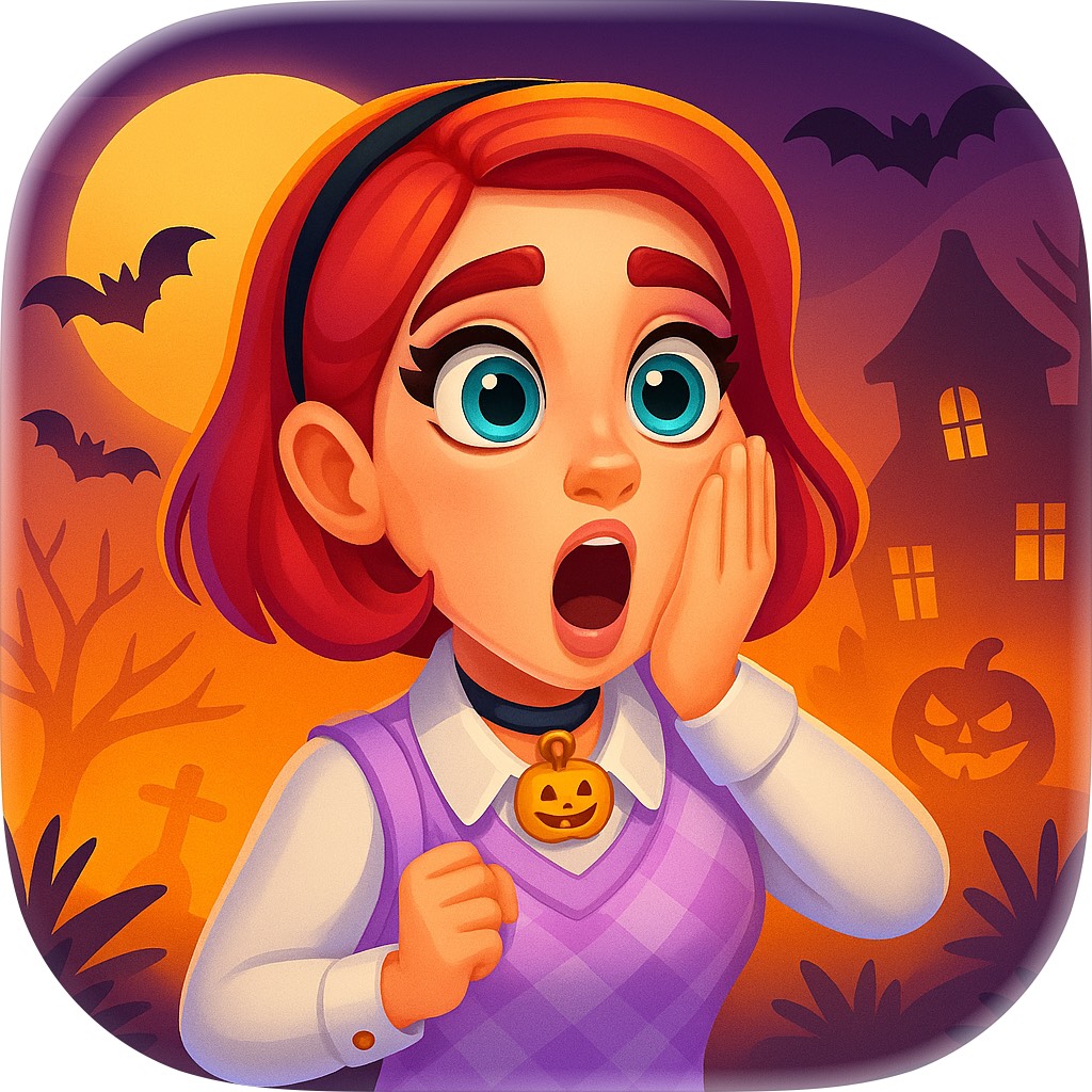 Apple App Store cover for Halloween Merge: Merge Mansion