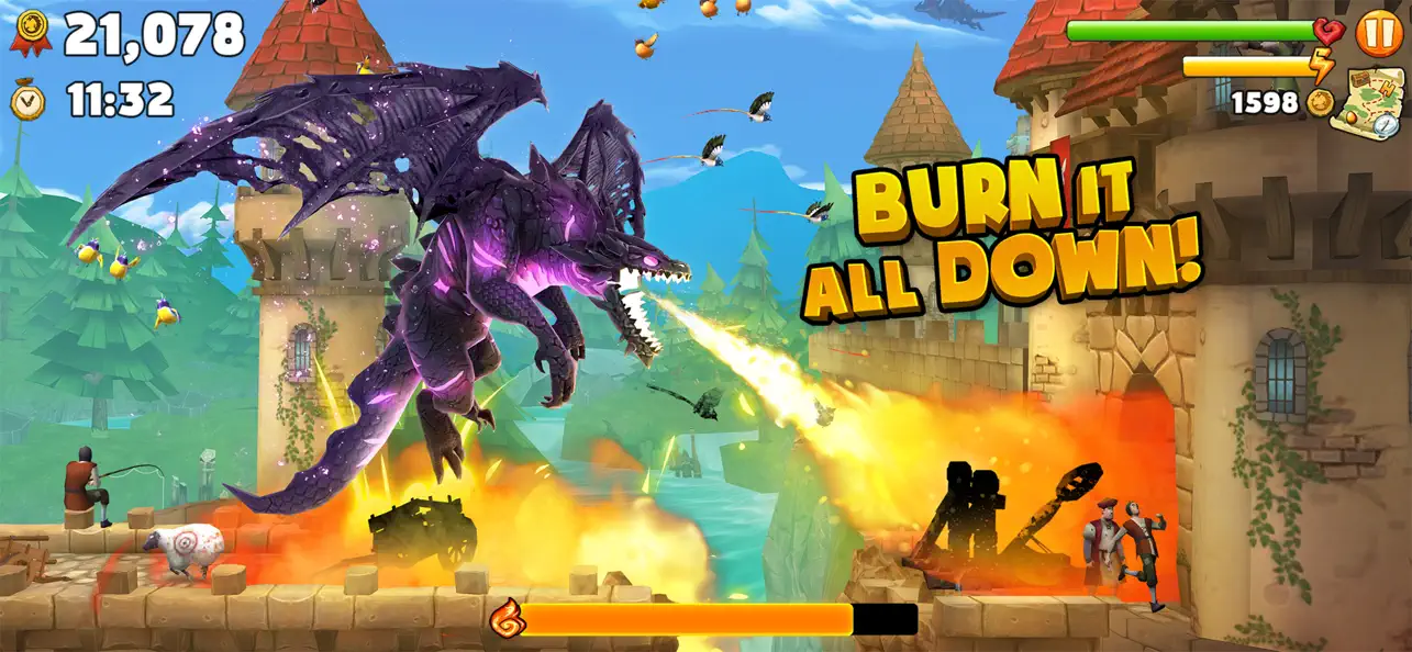 Hungry Dragon: by Hungry Shark Hack screenshot 1 - game app interface