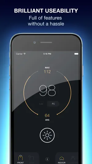 Lux Light Meter Pro screenshot 2