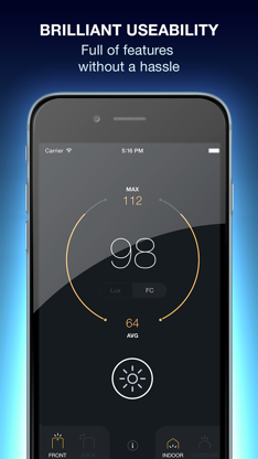 Lux Light Meter Pro screenshot 2