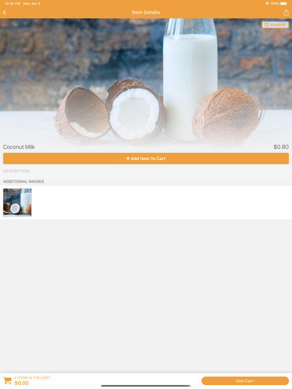 Mishas Coffee iPad screenshot 4 - Food & Drink app