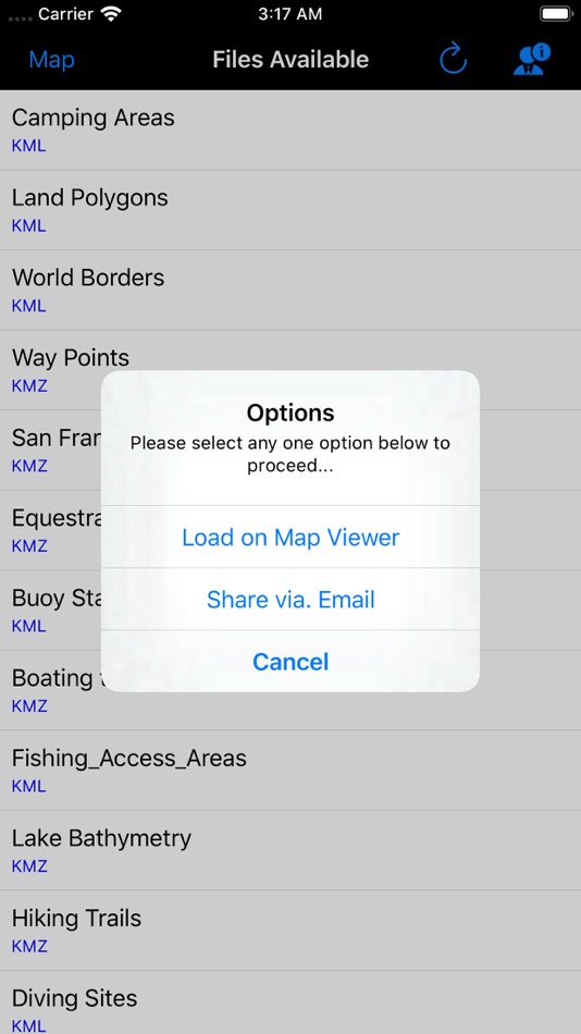 #7. KML & KMZ Files Viewer (iOS) By: Vishwam B