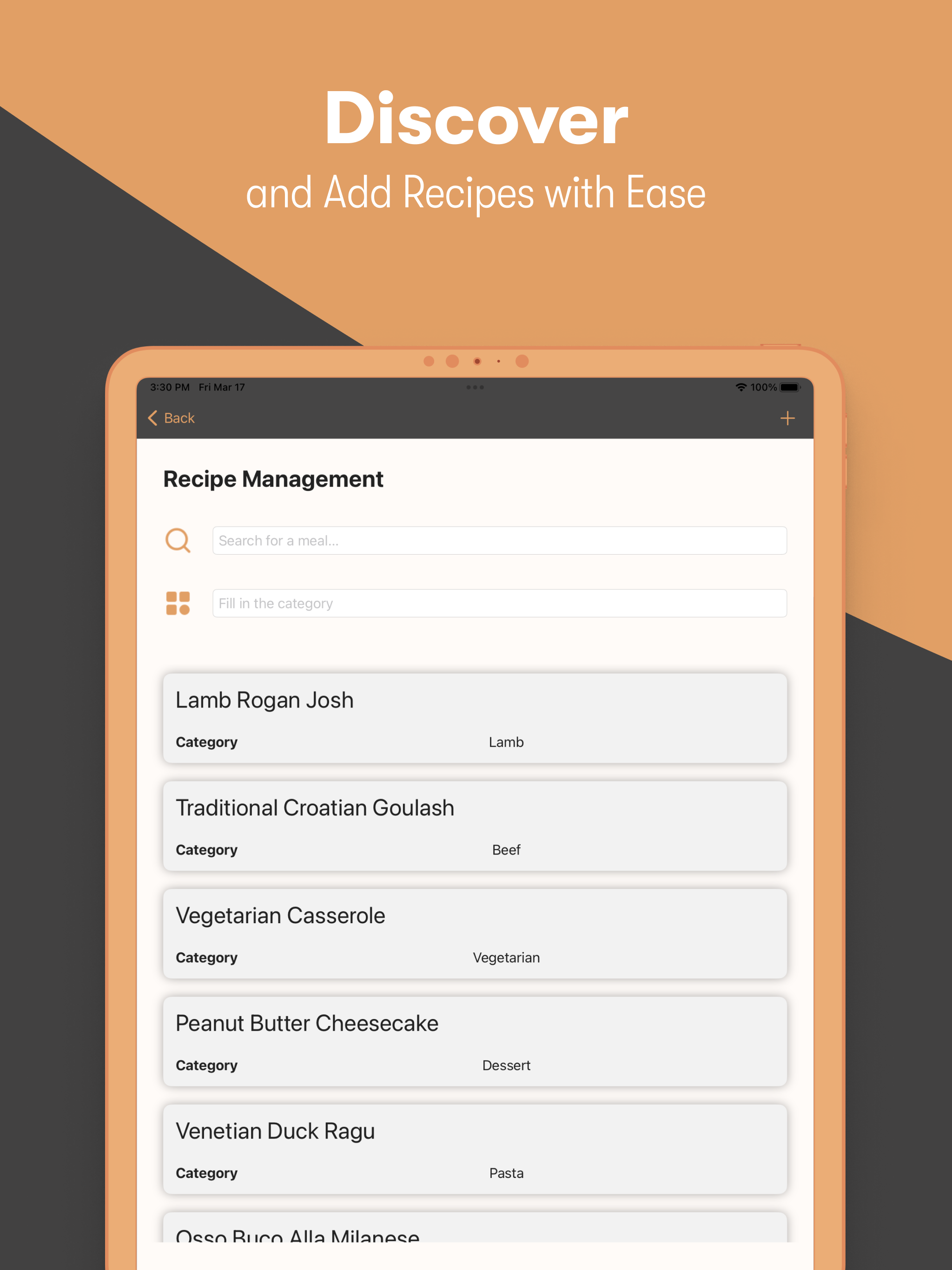 Meal Planner Grocery List