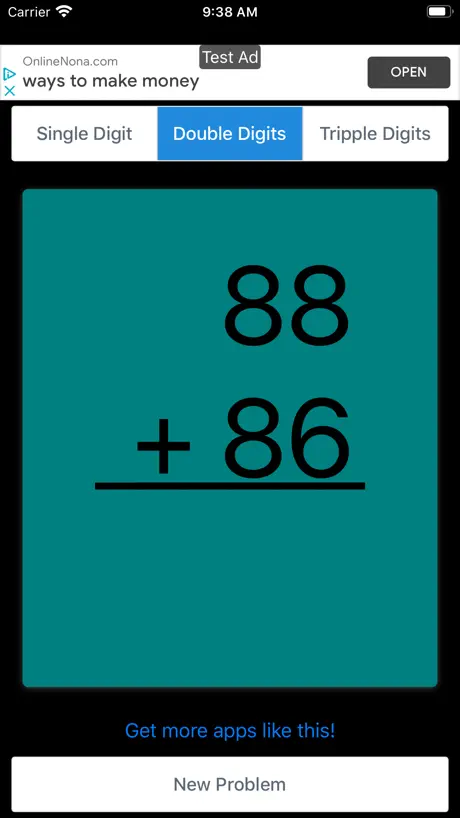 Addition Math Flashcards