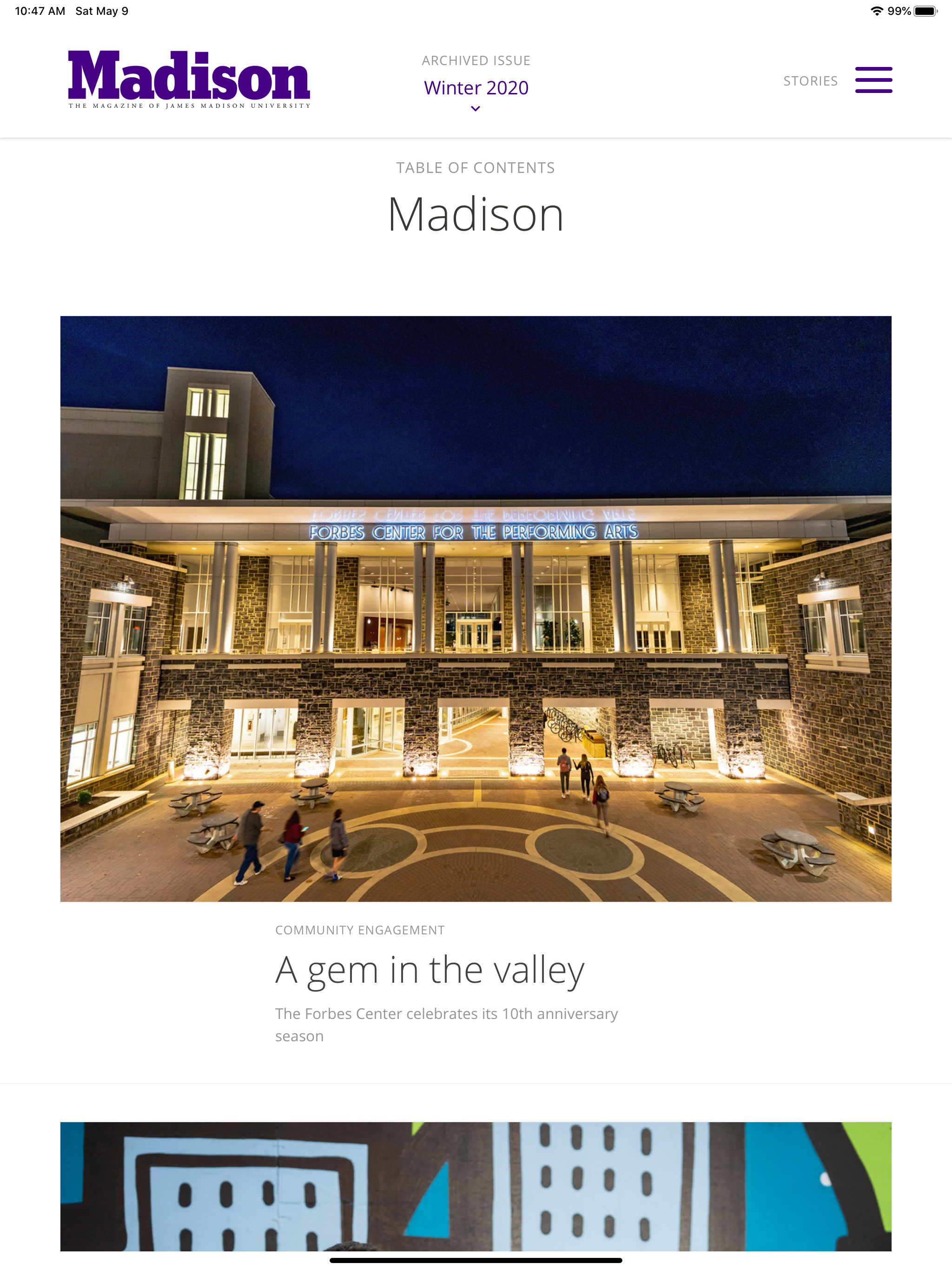 Madison: The Magazine of JMU screenshot 6