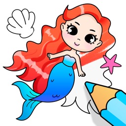 Mermaid Coloring Games Kids 0+