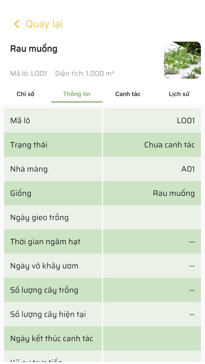 Aztrace - Nhật ký canh tác