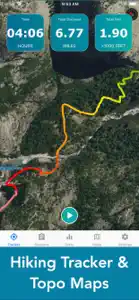 Topo Map & Hiking Tracker screenshot #1 for iPhone