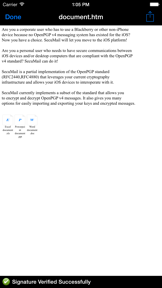 SecuMail screenshot