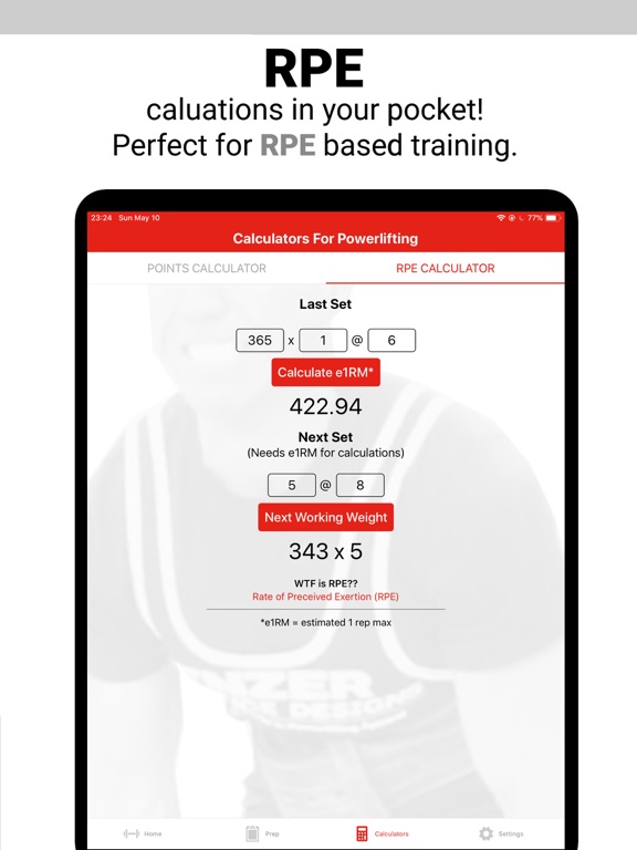 Bar Is Loaded - Gym Calculator iPad screenshot 9 - Health & Fitness app