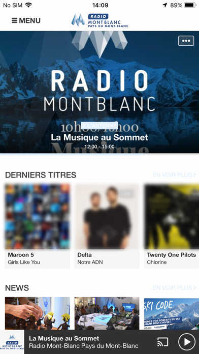 Screenshot #1 pour Radio Mont Blanc