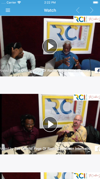 Radio Caribbean International iPhone screenshot 3 - Music app