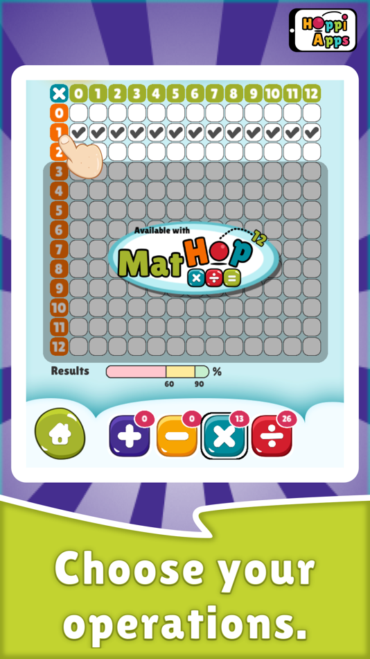 #4. MatHop Multiplication Division (iOS) 由: HoppiApps Inc.