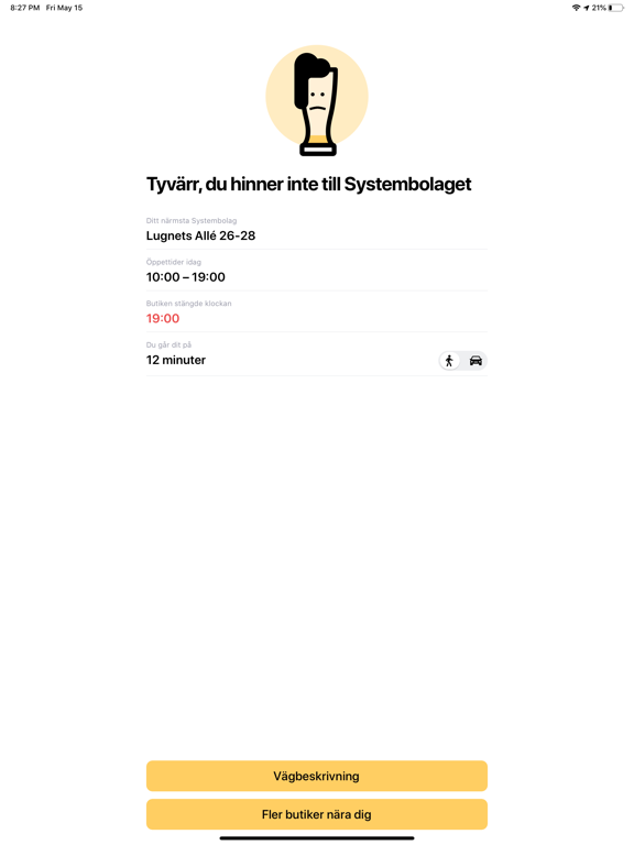 Screenshot #5 pour Hinner jag till Systembolaget?