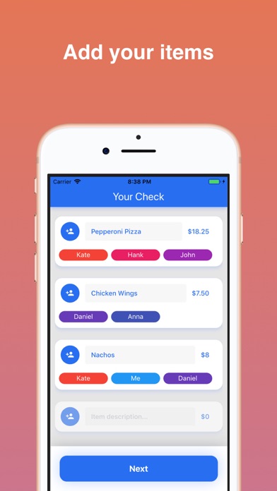 Quick Split: Fair, Fast, Easy app screenshot