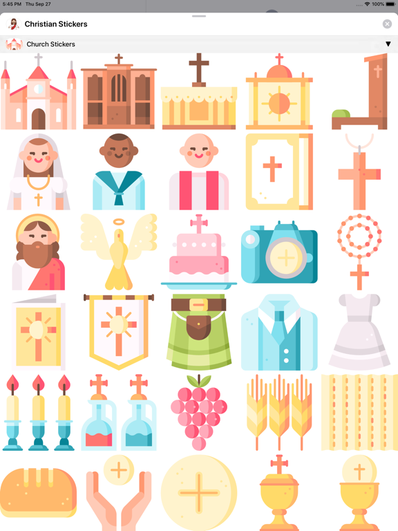 Christian & Bible Stickers iPad screenshot